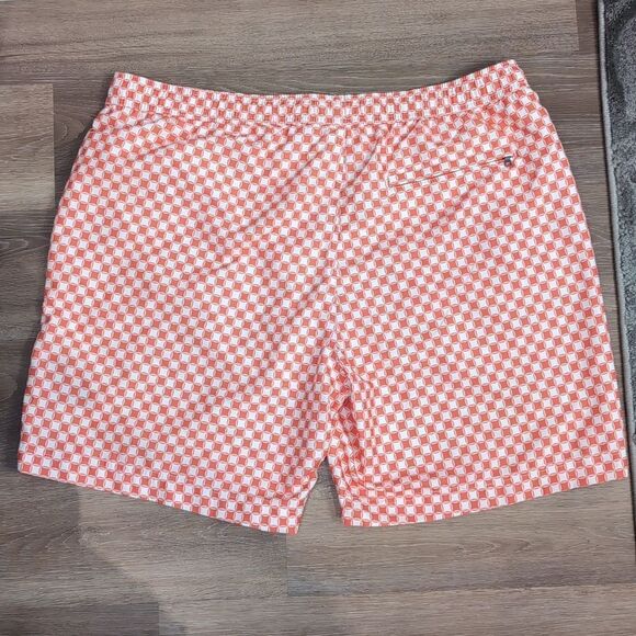 Onia The Charles Orange Print Men's Swim Trunks Sz XXL - Picture 2 of 8